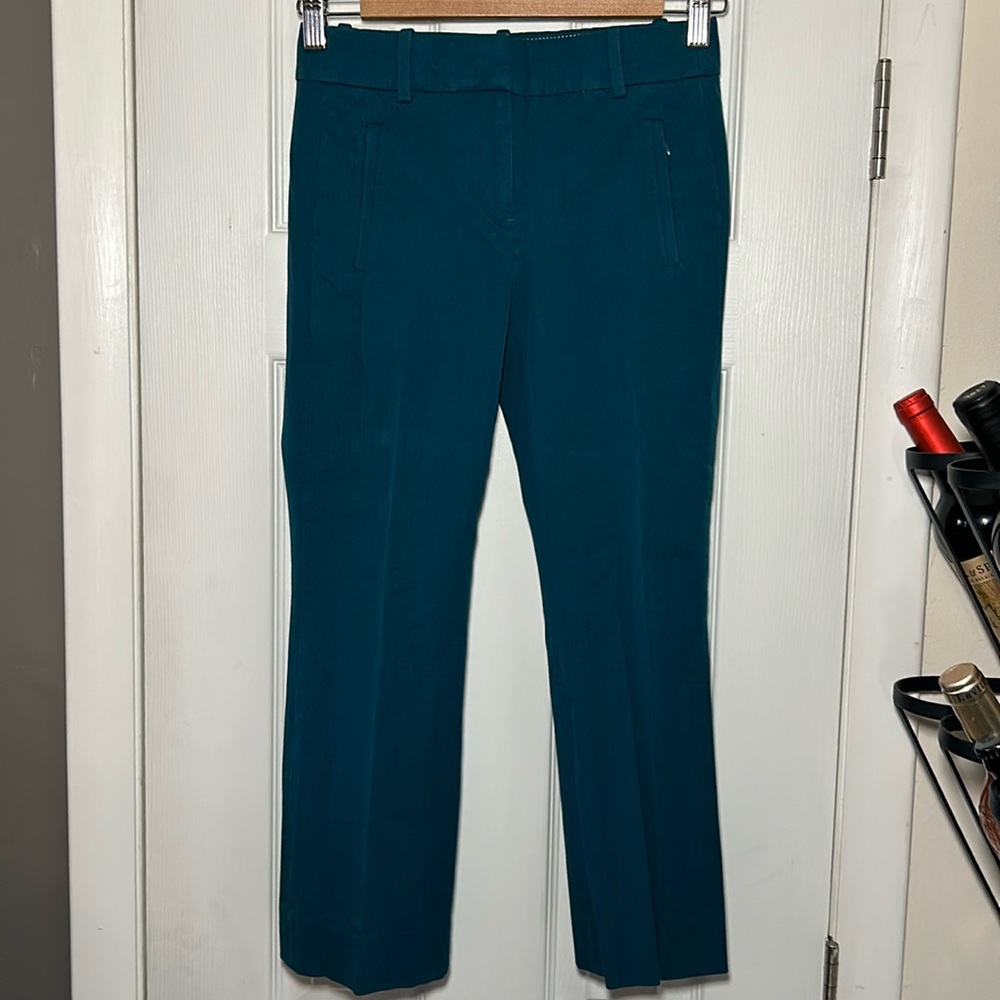 J. Crew Teal Teddie Pant size 000P